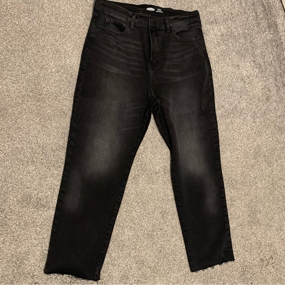 Sky-High Straight Black Jeans